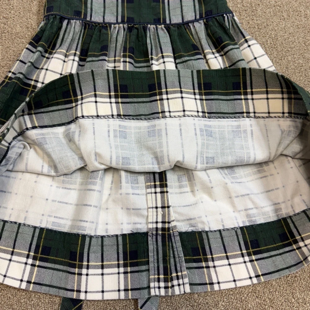 Ralph Lauren: Girls Blue / Green / White Tartan Plaid Dress, Size 4 / 4T
